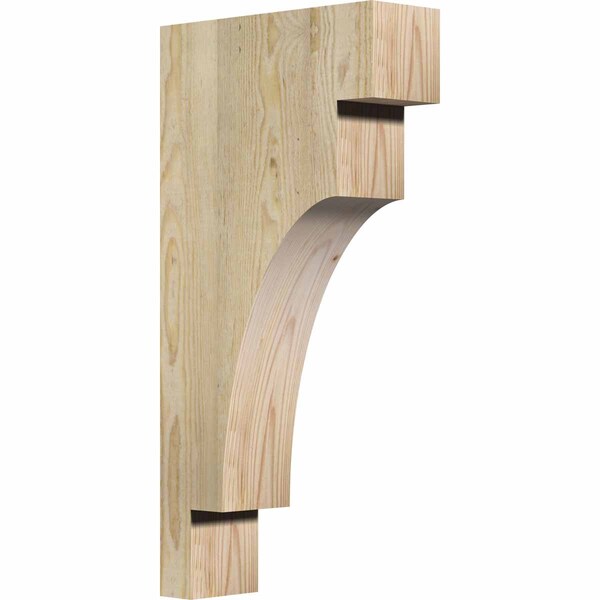 Ekena Millwork Mediterranean Rough Sawn Corbel, Douglas Fir, 4"W x 12"D x 24"H COR04X12X24MED00RDF - main